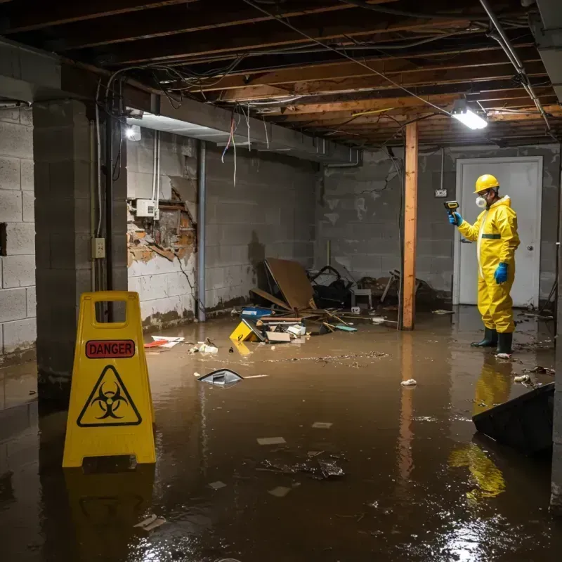 Flooded Basement Electrical Hazard in Centerville, GA Property